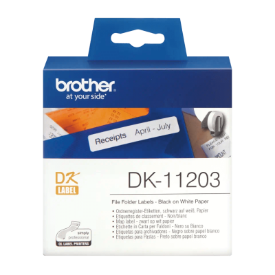 Etykiety Brother DK11203, 17mm x 87 mm, do drukarek etykiet Brother QL, 300 szt.