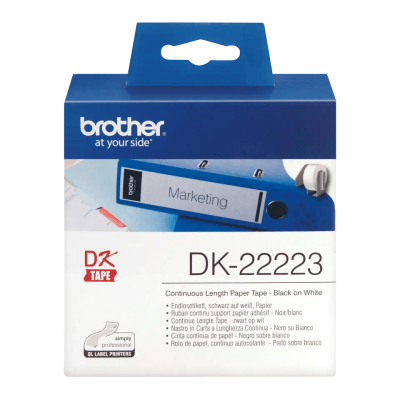 Etykiety Brother DK22223, taśma ciągła o szerokości 50mm do drukarek etykiet QL